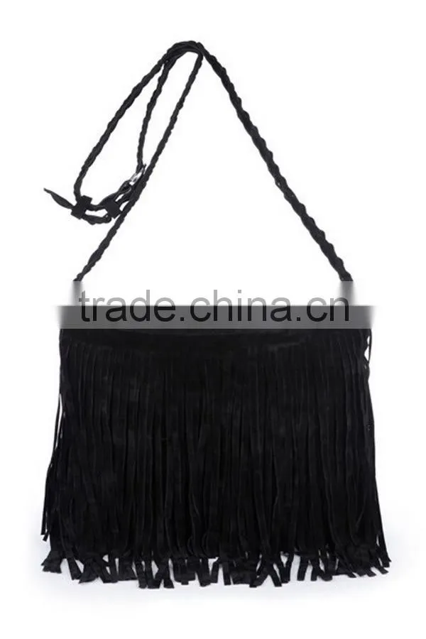 Tassel Fringe Handmade Leather Purse
