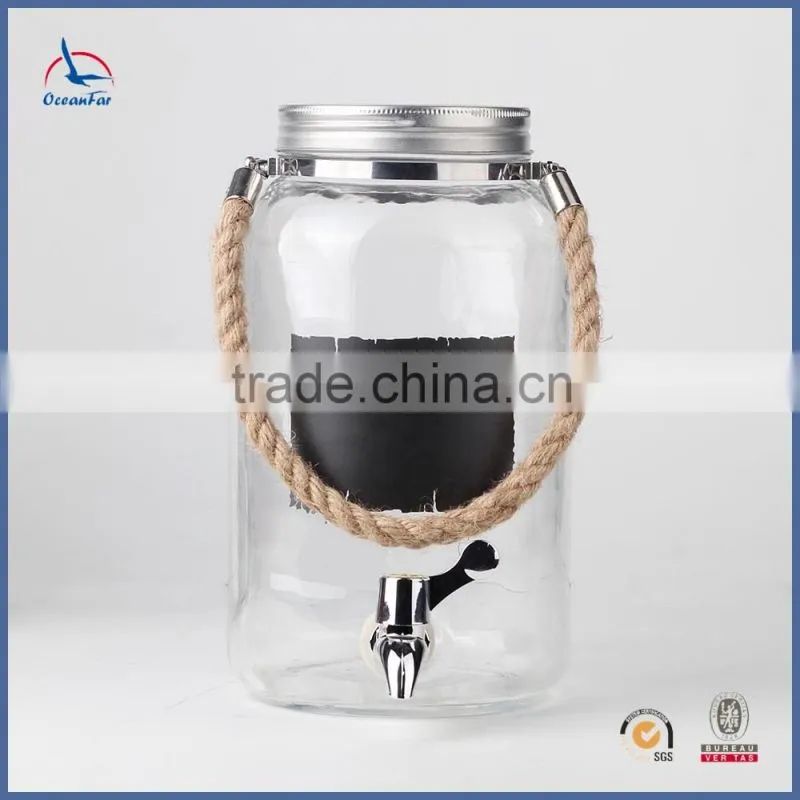 Wholesale Glass Beverage Dispenser Hot Selling Glass Juice Dispenser with Tap