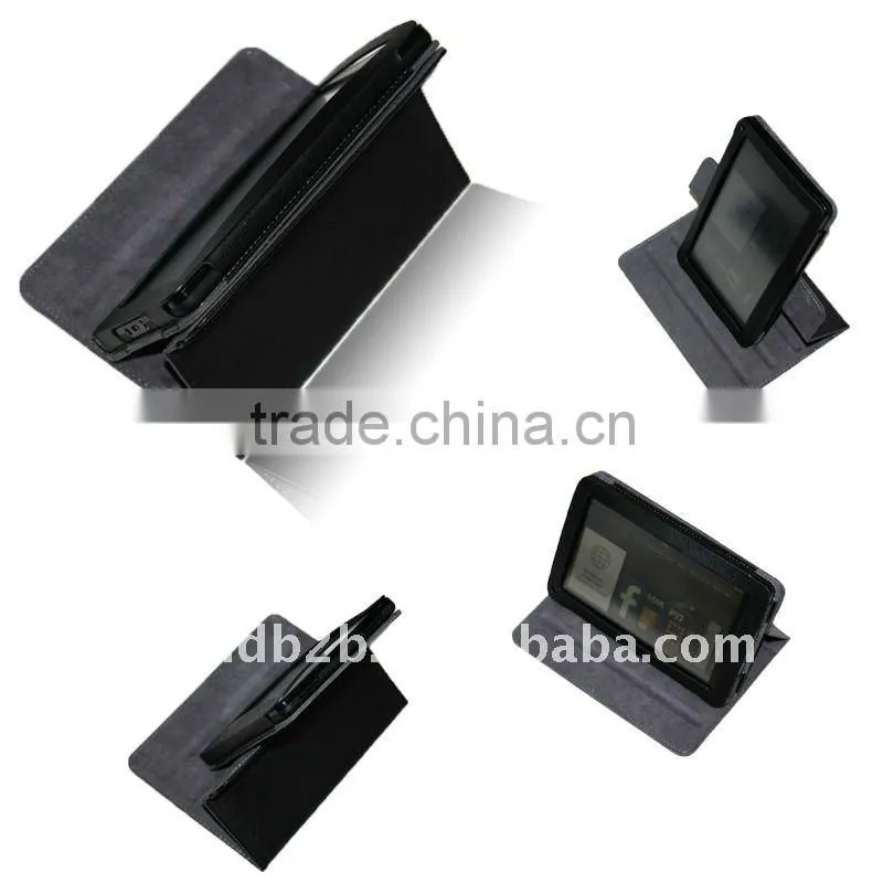 Dual-View 360 degree roate Leather Folio Case Cover for Amazon Kindle Fire 7-Inch Android Tablet