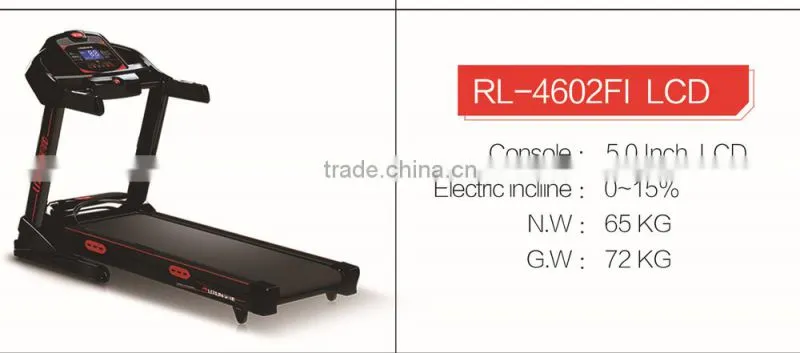 Home use cheap run electric treadmills with 460mm running board speed range 1-16km/h