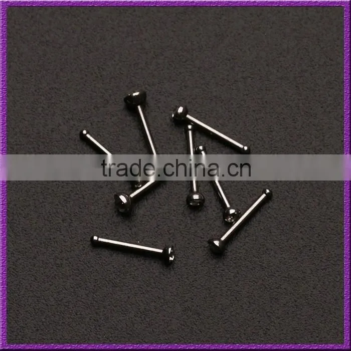 Straight Nose Pin Yiwu Yacan Gem Paved Body Jewelry Wholesale Nose Bone