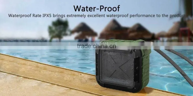 New Design Bluetooth Vibration Speaker Alarm Clock With Shockproof Dustproof Waterproof