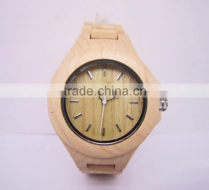 2015 High Quality Fashion Wooden Watches Brand Luxury Japan Movement Wood Big Wristwatch Lover Relogio Masculino Watch Wooden