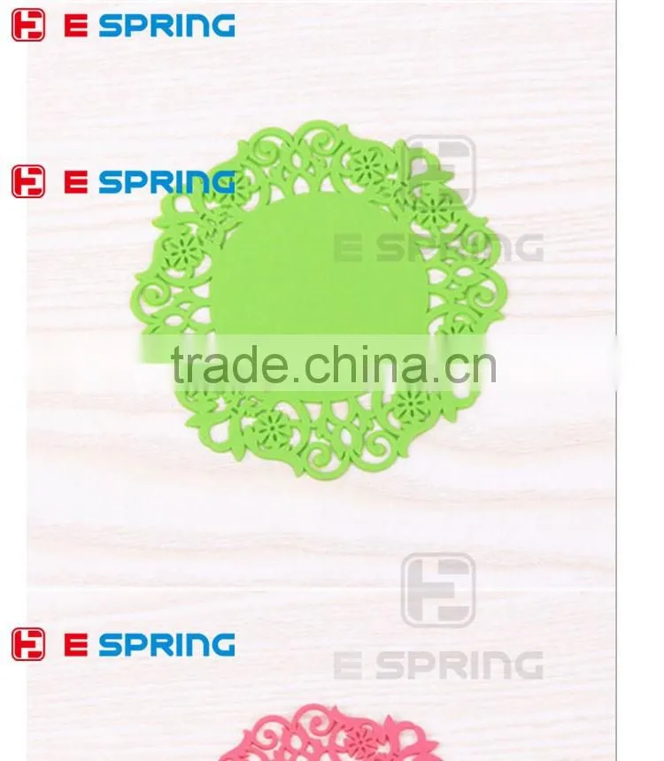 Coffee Cup Mat Eco-friendly Heat resistant Customize LOGO 6 Colors for your choose Silicone Mat