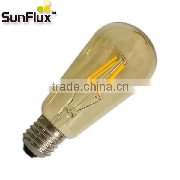 CRI >90 Gold Bulb Vintage Led Bulb ST64 2100K