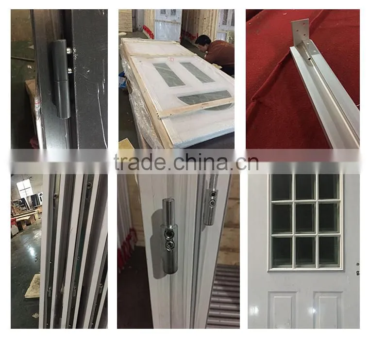 french style steel steel security glass insert doors