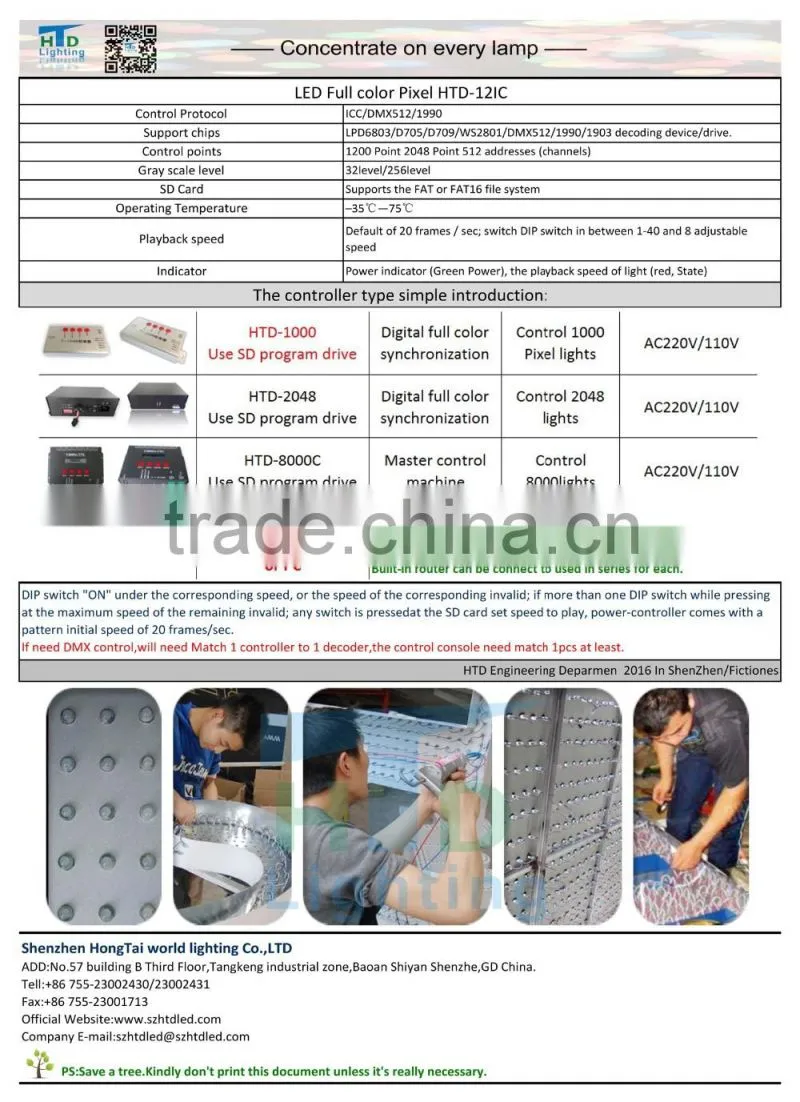 5V waterproof addressable led digital Pixel light