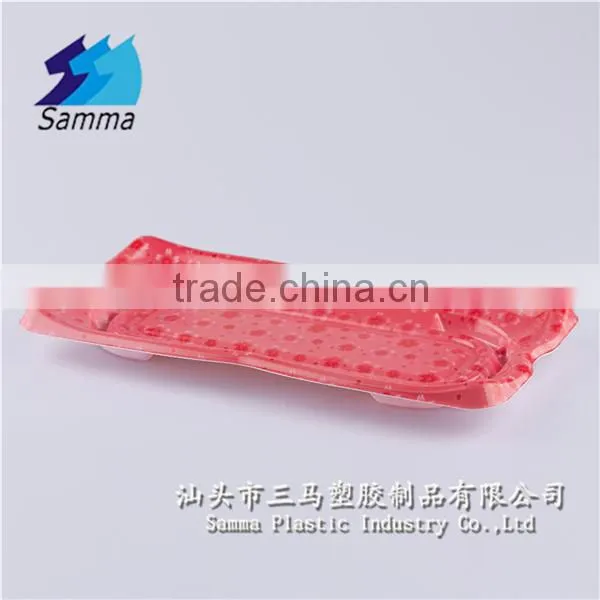 KW-0006SJ-R Plastic Food Container with Clear Lid