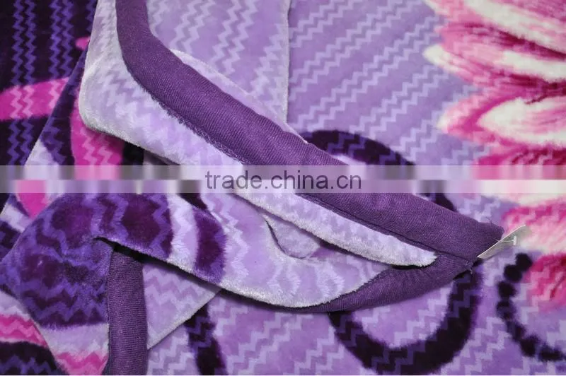 fabric printing 100% polyester mink blanket