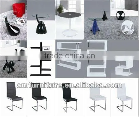 Modern high gloss white MDF TV stand