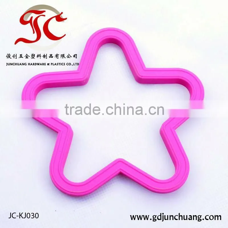Green soft silicone heart shape pancake egg ring