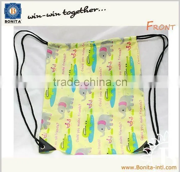 Promotion drawstring backpack, shoes drawstring bag