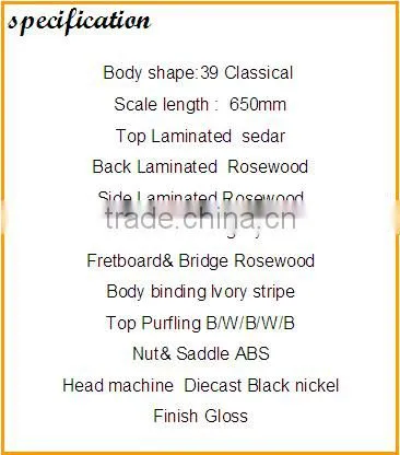 Hot Sale professional manufacturer supply Classical Guitar