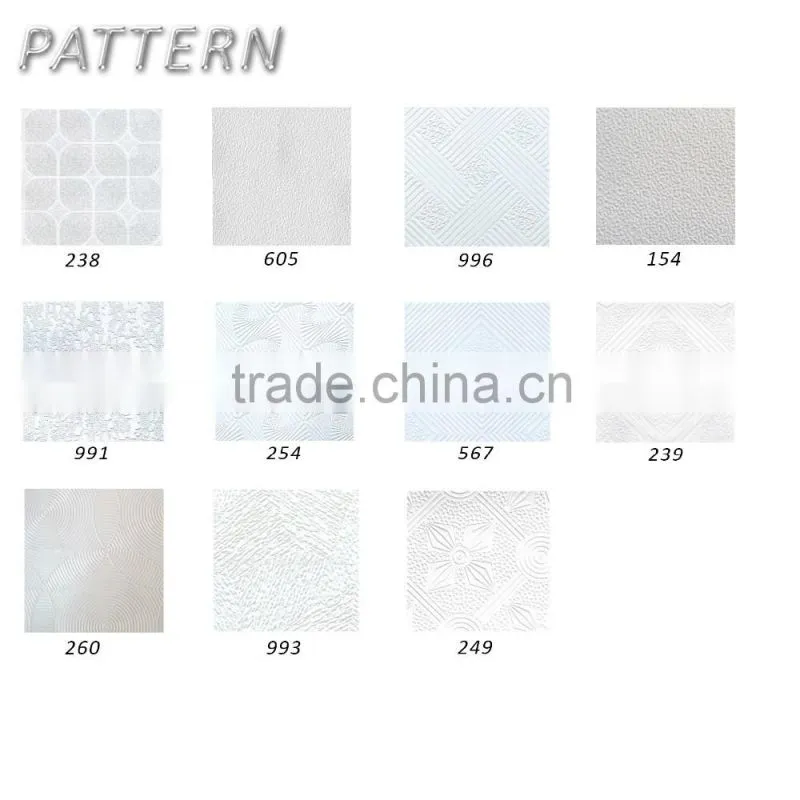 600X600 Commercial PVC ceiling gypsum board price