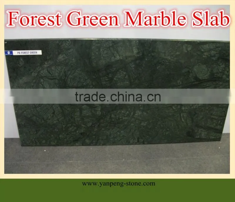 forest green marble slab