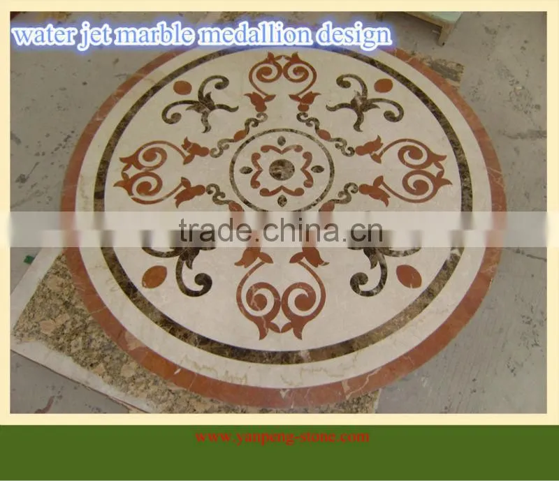 water jet marble medallion design
