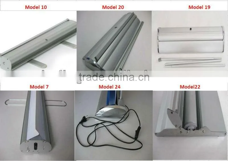 Advertising easy retractable roll up banner stand
