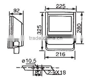 Hid flood light