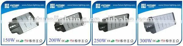 250w Stretching Aluminium led street light Super Bright AC90V-305V
