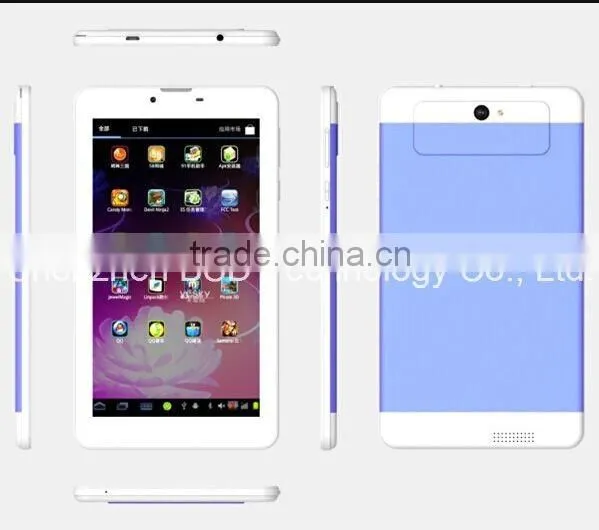 7 Inch Built-in 3G Phone Call Android Quad Core Tablet pc Android 4.4 1GB RAM 16GB ROM WiFi GPS FM Bluetooth Tablets Pc