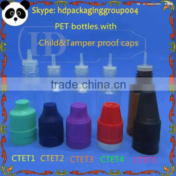 China new design 30ml/1oz twist caps bottle for e-juice long dripper twist off cap
