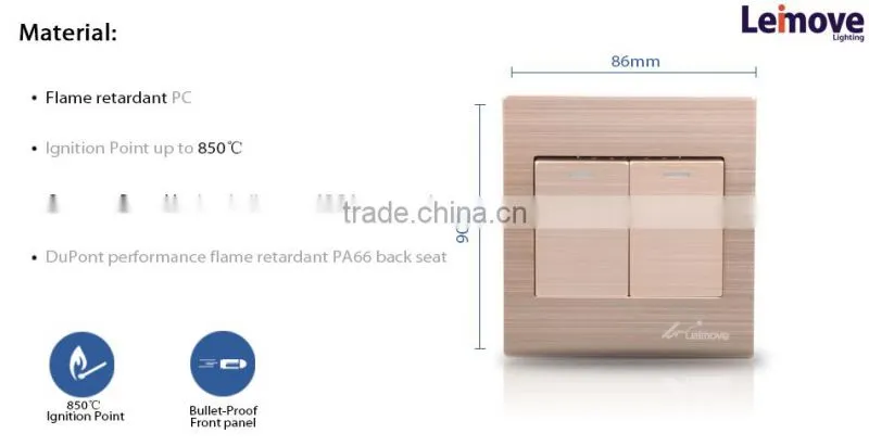 Latest Hot Selling!! brushed nickel switch