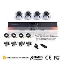 1080P real-time playback DVR for home security camera system CCTV camera kit 4ch h 264 DVR red/sliver video recorder