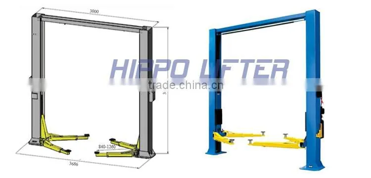 4.5 Ton Two Post Car Lift For Service