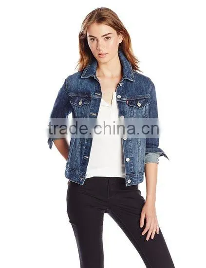 Top Design 2016 Women's Classic Trucker Jacket