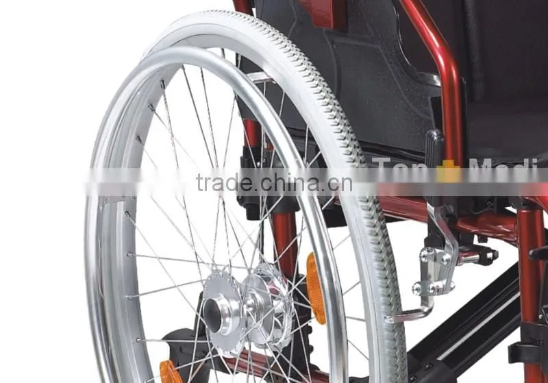 Rehabilitation Therapy Supplies popular light weight standard size handicapped aluminum wheelchair