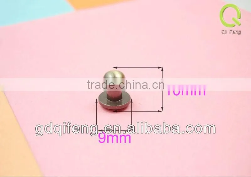 wheel for suitcase new design Decoration Handbag brass stud button 5mm