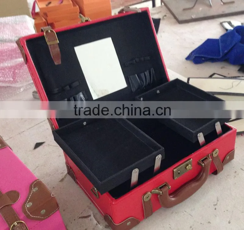 New design high quality pack box leather hat box