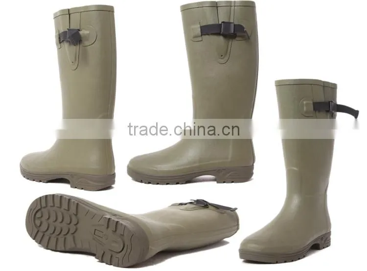 men's casual green rubber boots