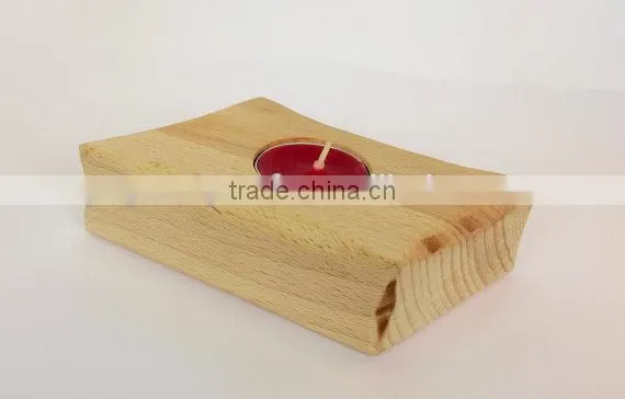 Modern Natural Home Decoration Wooden Candle Holder Reclaimed Wood Candle Holders Gifts