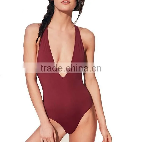 2016 OEM one -piece bathing suits ,lady swim wear