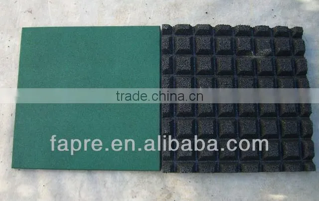 45mm Outdoor Walkway Wear-resistance Playground Surface Rubber Tile for Children