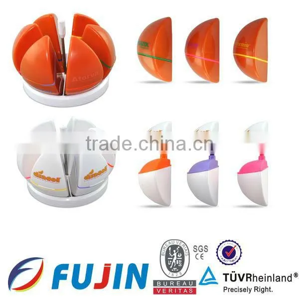 2*1 syringe/injection highlighter with memo and base/Needle cylinder pen/combo highlighter pens made in china