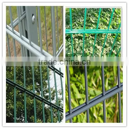 Chinese Powder Coated CE&ISO certificated Double Wire Mesh Fence(professional manufacturer)