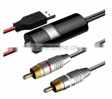 USB Sound card cable connect USB speaker