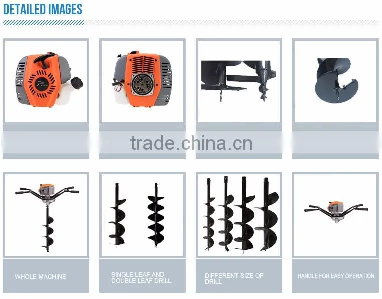 2 stroke earth auger /hole digging machine for tree planting