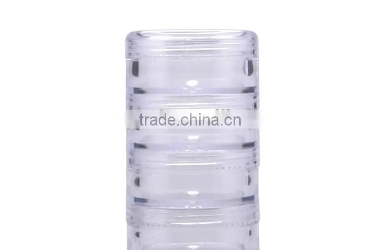 Plastic clear cream jar/5g cosmetic cream jar