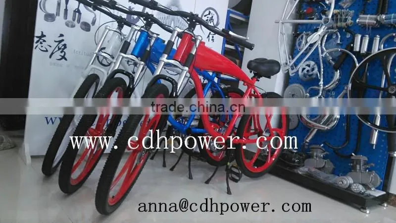 gas tank built bike with 26' mag wheel for sale/colorful frame