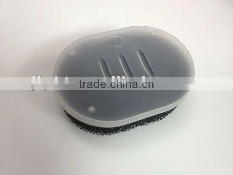 Soap no-slip recessed sponge soap holder