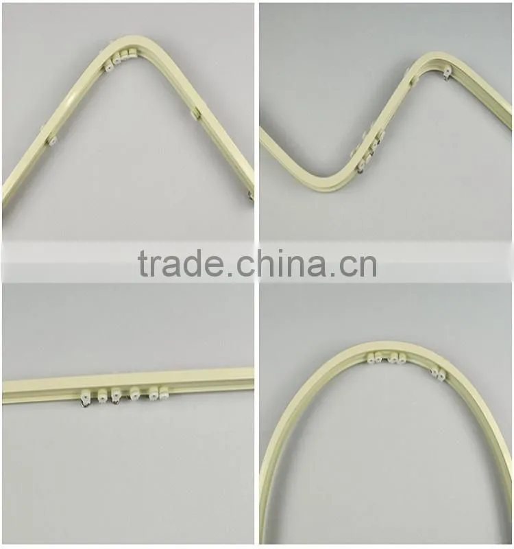 Anodized bending types of aluminum truck curtain rails
