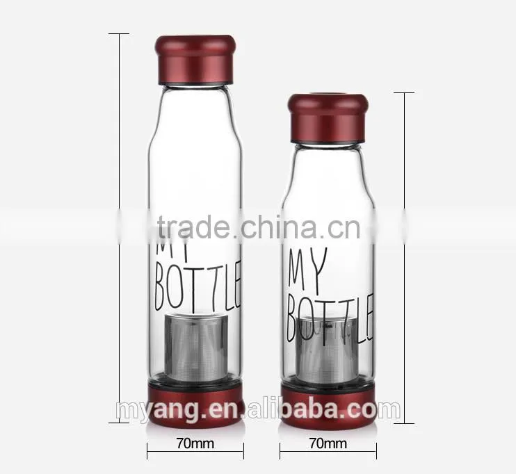 Korea Hot New Product Manufacturing BPA Free My Bottle Fruit Juice Glass Bottle,Fruit Infuser Water Bottle,Plastic Juice Bottle