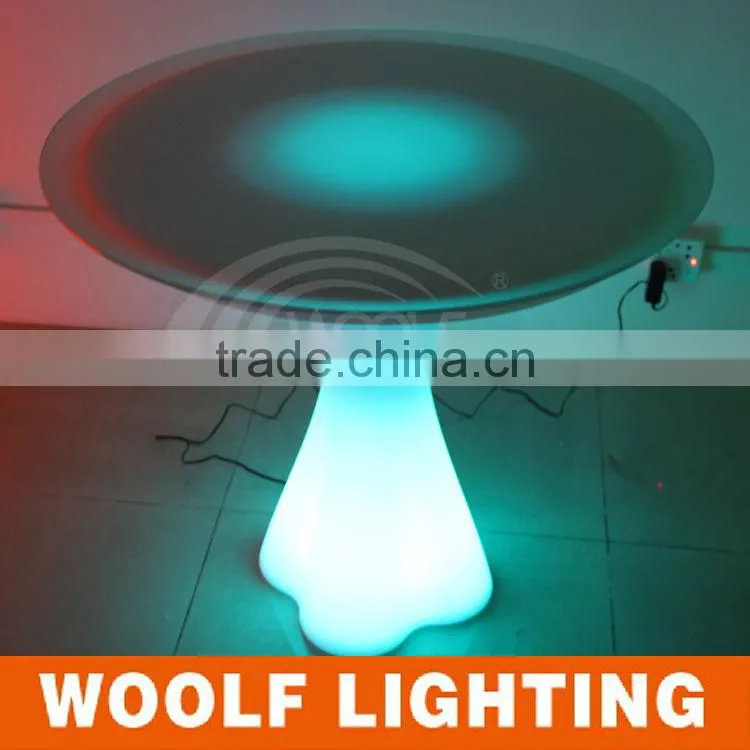 Super Modish Design Waterproof Lighting Up Living Room Bar Decorative LED Round Coffee Table Tea Table Dinner Table