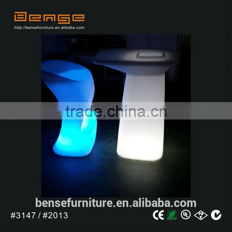 nightclub cocktail high led table wholesale plastic lighting furniture