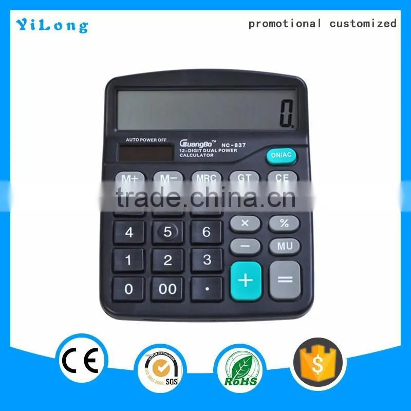 2016 high quality credit card size calculator and correct function colorful electronic calculator