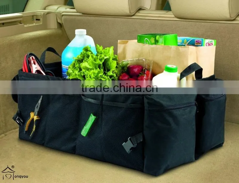 Car trunk organizer box large storage organizer