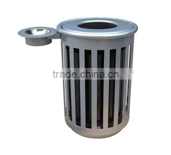 Arlau outdoor park metal trash receptacle